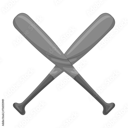 Illustration of baseball bat 