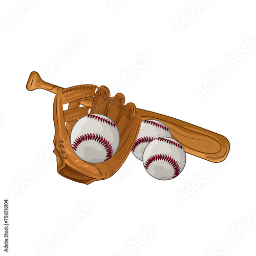 Illustration of baseball 