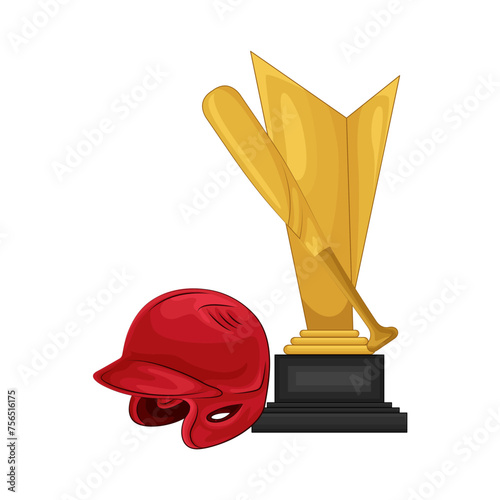 Illustration of baseball cup 