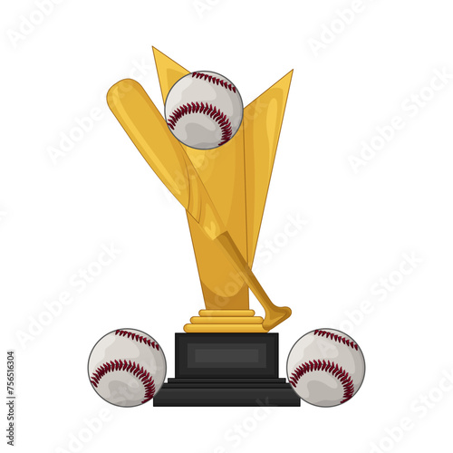 Illustration of baseball cup 