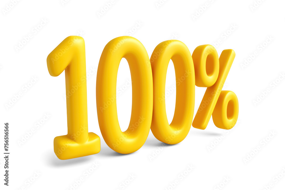 100 % Text number 100 percent. on a white background. with clipping path 100 % Text number 100 percent. on a white background. with clipping path