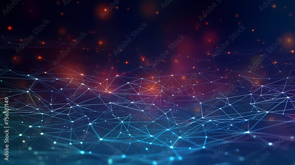 Network connection abstract technology background Network connection abstract technology background