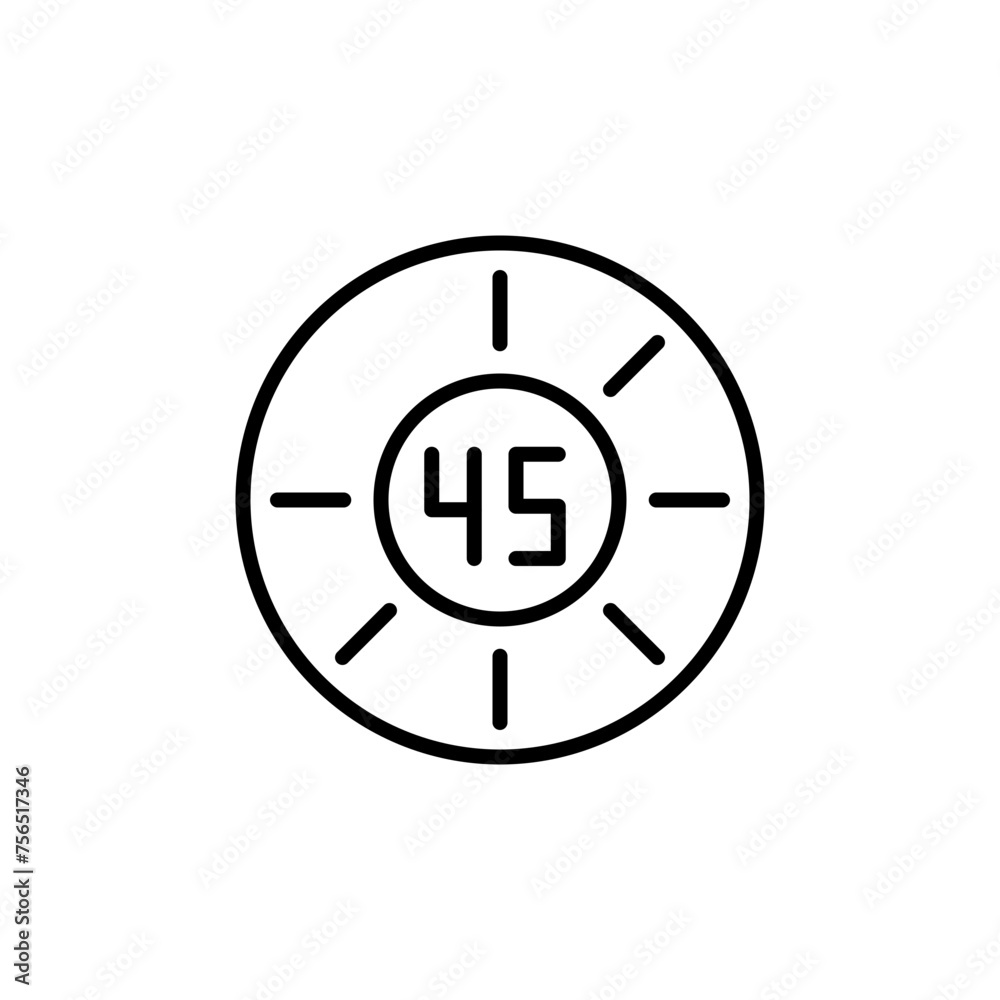 Timer outline icons, minimalist vector illustration ,simple transparent graphic element .Isolated on white background Timer outline icons, minimalist vector illustration ,simple transparent graphic element .Isolated on white background