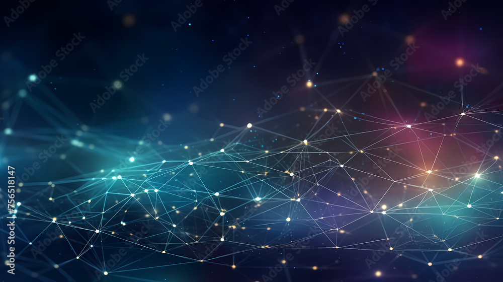 Network connection abstract technology background Network connection abstract technology background