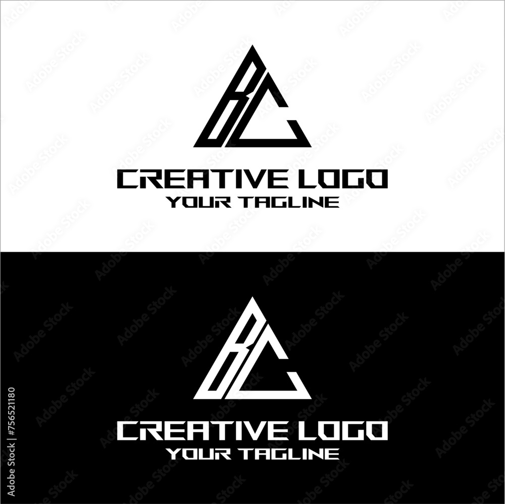 creative letter logo bc desain vektor creative letter logo bc desain vektor