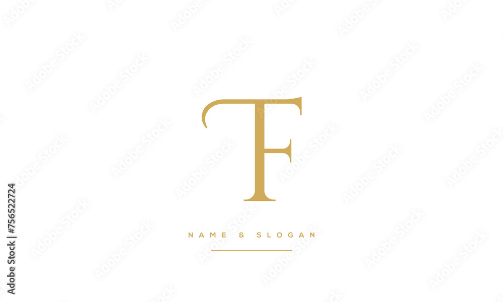 Alphabet Letters TF, FT ,Initials Logo Monogram Alphabet Letters TF, FT ,Initials Logo Monogram