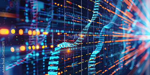 DNA/RNA Health Threat Detection Software Background