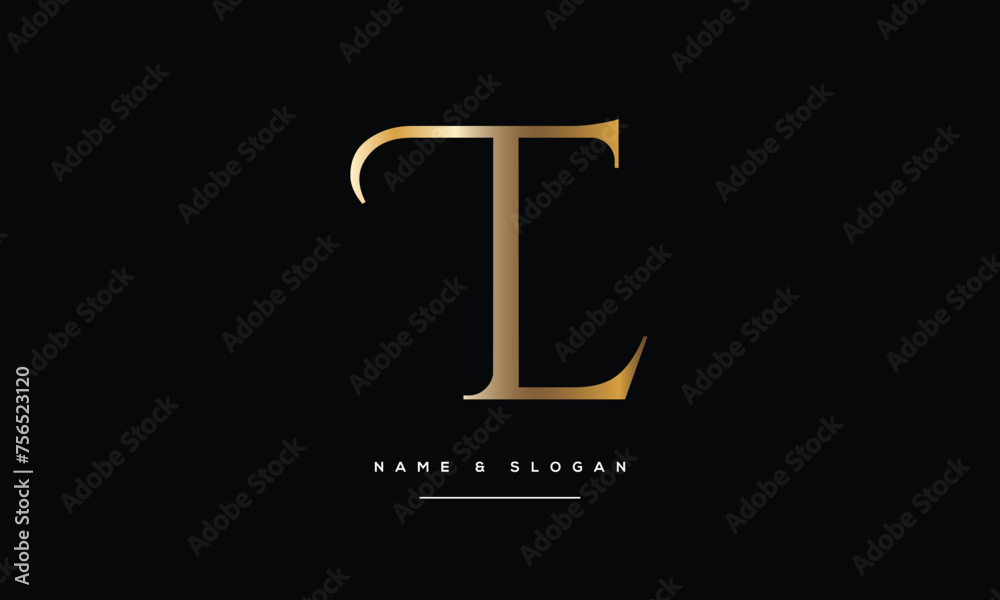 Alphabet Letters TL, LT ,Initials Logo Monogram