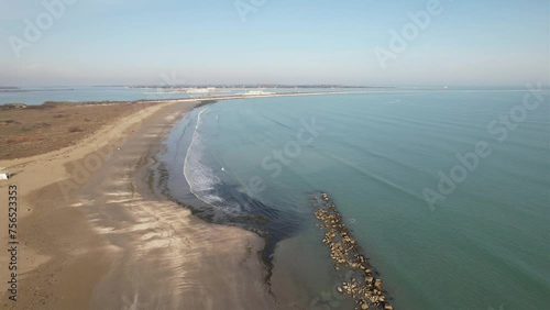 Sandstrand am Lido di Venezia - Insel zwischen Lagune und Mittelmeer bei Venedig
