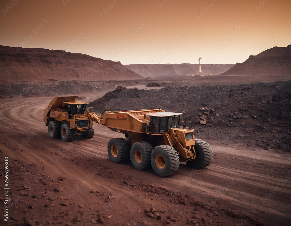 Industry and machinery on the planet Mars Industry and machinery on the planet Mars