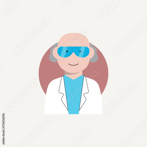 
set of icons vector illustration concept line character profession job collection of simple and colored avatar symbols