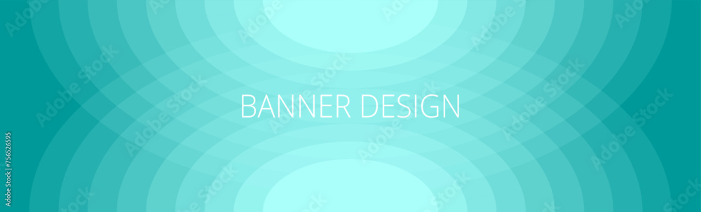 Teal green modern abstract banner with gradient lines, oval shape. Background template Teal green modern abstract banner with gradient lines, oval shape. Background template