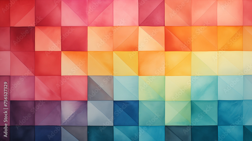 A background pattern featuring geometric squares with watercolor textures in soft pastel hues, perfect for design and art projects. A background pattern featuring geometric squares with watercolor textures in soft pastel hues, perfect for design and art projects.