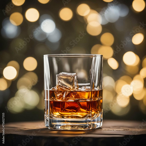 Ein Glas mit Whiskey photo
