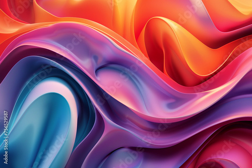 3D abstract backdrop in vector form