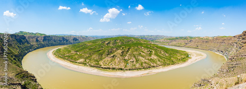 The first bay of the Yellow River in the world, Shilou County, Luliang, Shanxi, China photo