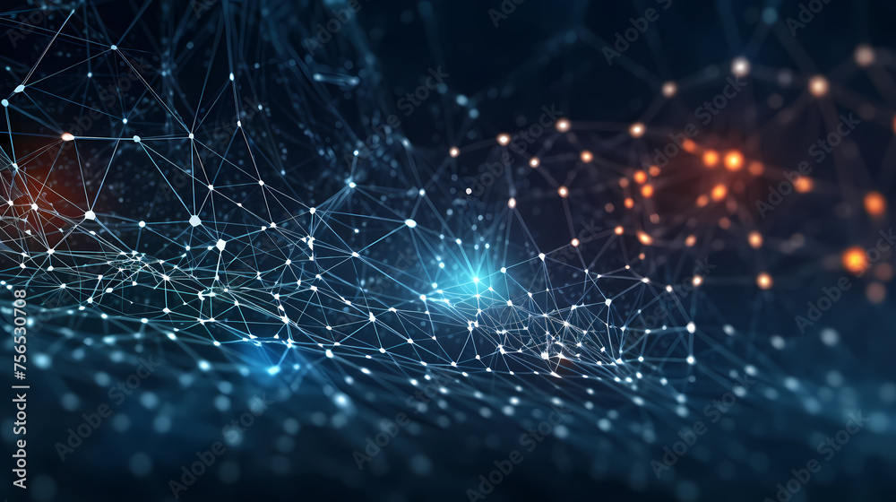 High tech technical geometry and connection system background with digital data abstract High tech technical geometry and connection system background with digital data abstract