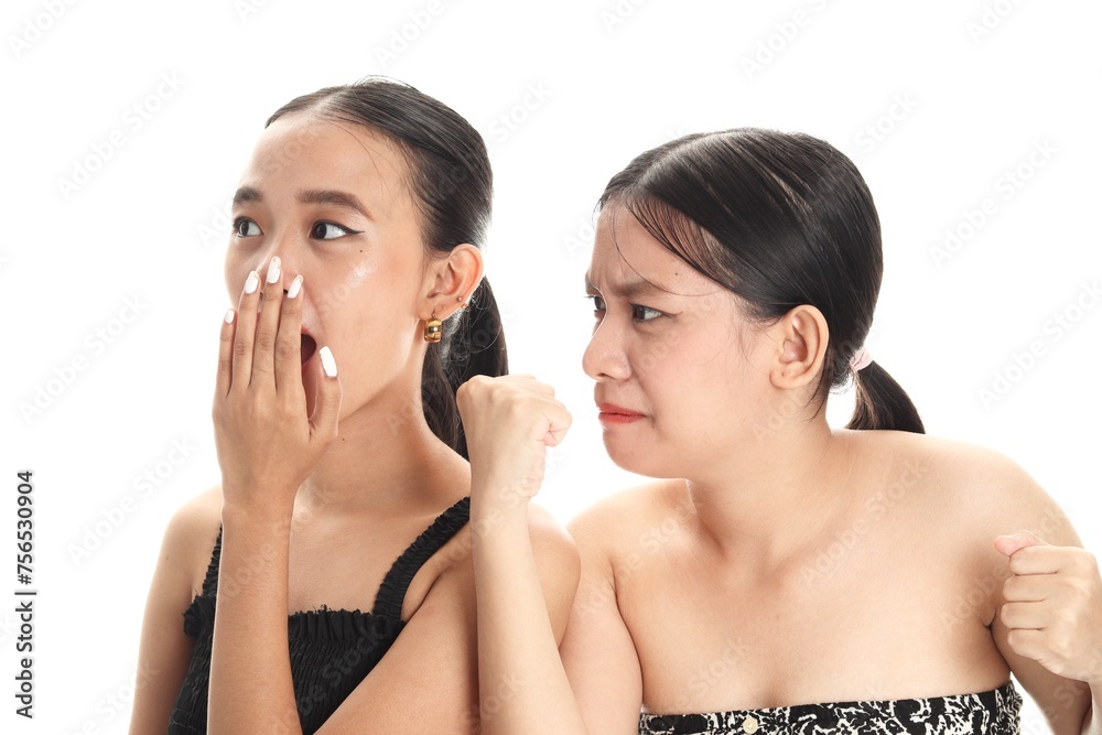 Two young beautiful Asian women Two young beautiful Asian women