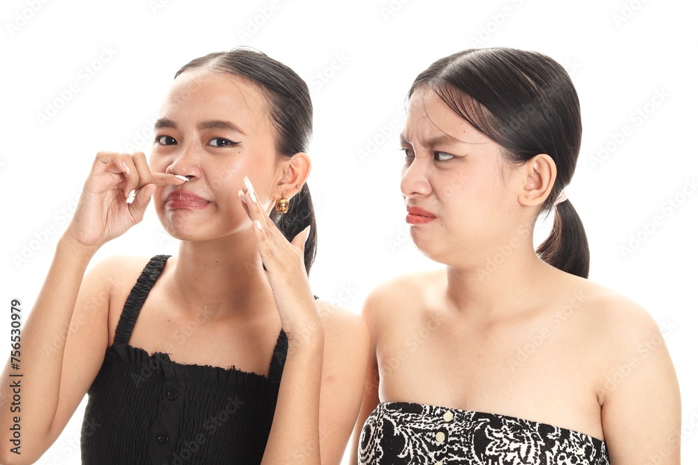 Two young beautiful Asian women Two young beautiful Asian women