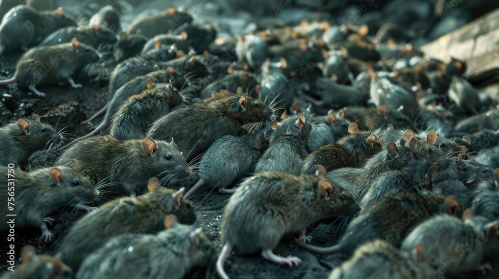 A lot of starving rats waiting to be fed up