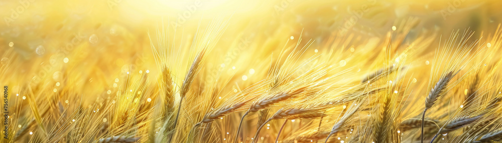Barley field. farmland. Generative AI Barley field. farmland. Generative AI