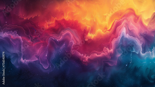 Color ink water rainbow background blend abstract cloud paint swirl burst. Colorful ink abstract: rainbow swirls in a burst of artistic energy