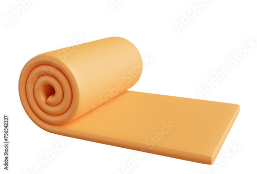 3d yoga mat icon