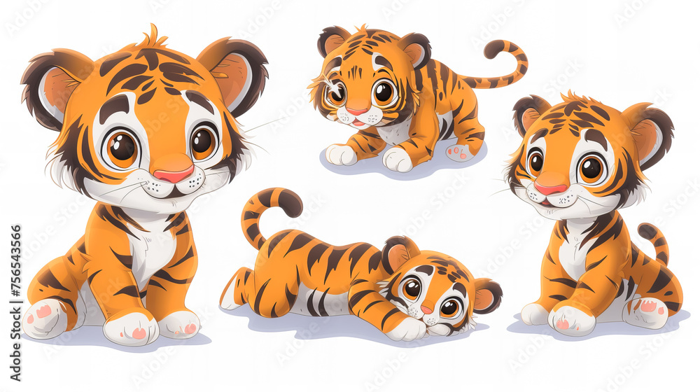 Tiger Stickers Collection Tiger Stickers Collection