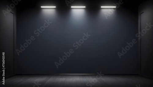 studio background featuring a deep, dark black color, gradient transitions for added depth