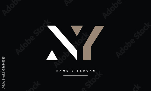 NY, YN, N, Y, Abstract Letters Logo Monogram