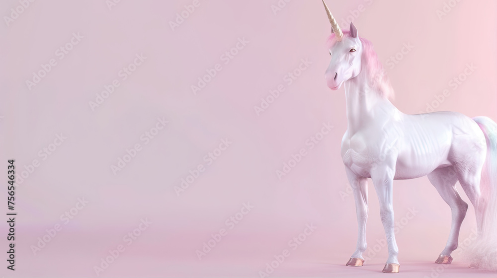 Unicorn on pink background
Unicorn on pink background