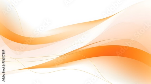 white surface with orange and white abstract wave curves, orange curve background modern abstract design