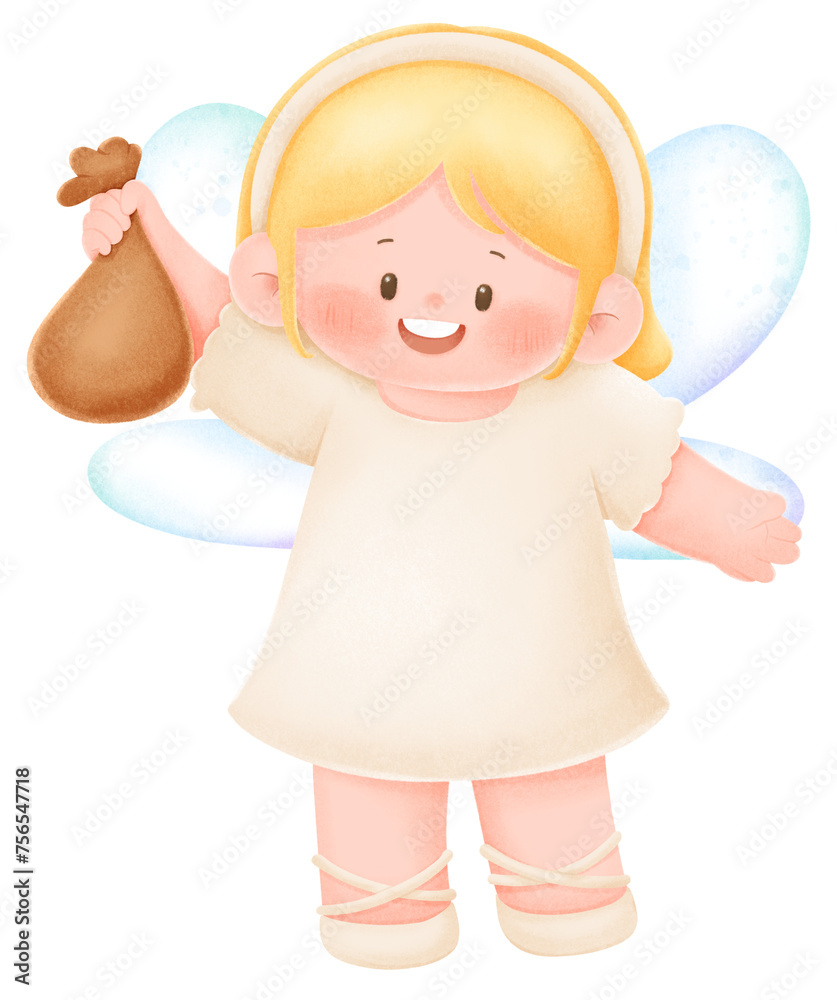 Cute Watercolor Tooth Fairy Cute Watercolor Tooth Fairy