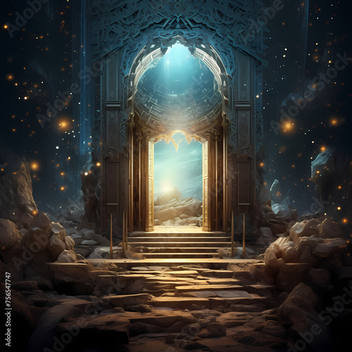 Magical doorway leading to parallel dimensions. 
