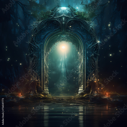 Magical doorway leading to parallel dimensions.  photo