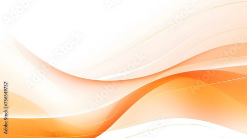 modern orange curve design background, smooth orange and white curve on white surface