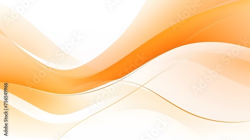 modern orange curve design backdrop, minimalist orange and white curve on white surface