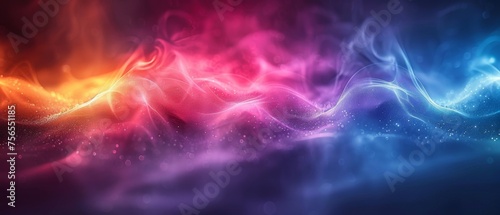 The background is dark blue, green, purple, magenta, and fuchsia. The background is a gradient of colors with a light bright spot. The background is modern and has space for design. Matte, shimmer.