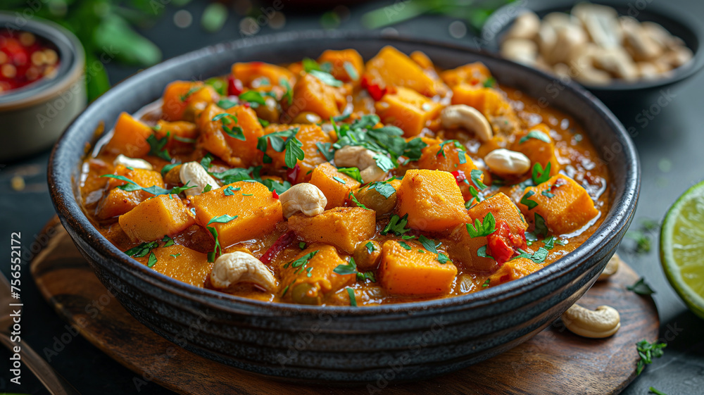 Traditional Indian Vegetarian Pumpkin Curry Traditional Indian Vegetarian Pumpkin Curry