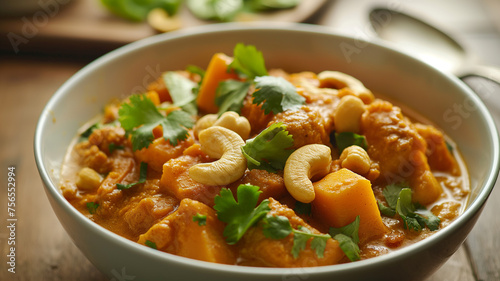 Creamy Indian Vegetable Korma with Cashews