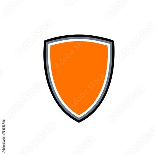 Shield icon illustration on white background
