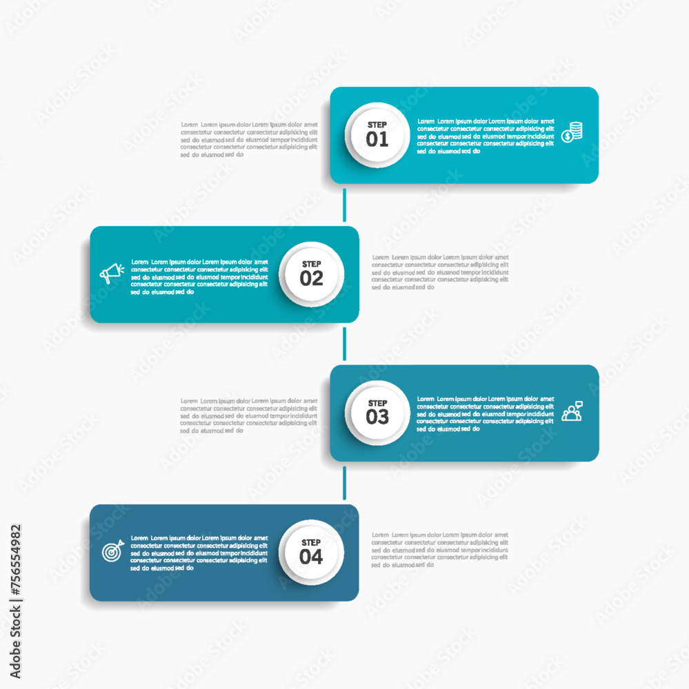 Business infographic design template with 4 options, steps or processes. Can be used for workflow layout, diagram, annual report, web design Business infographic design template with 4 options, steps or processes. Can be used for workflow layout, diagram, annual report, web design