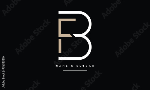 Alphabet Letters FB, BF , Initials Logo Monogram  photo