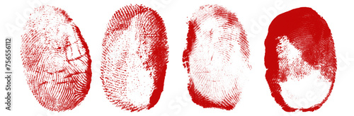 Realistic Horror Blood Fingerprint Texture #756556112
