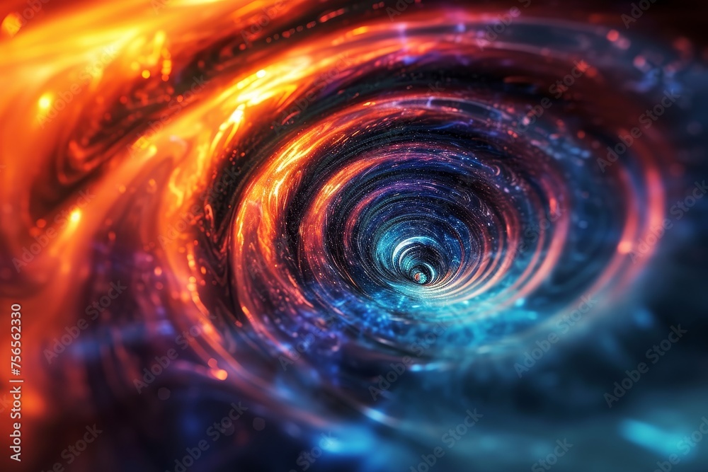 Swirling Cosmic Vortex Swirling Cosmic Vortex