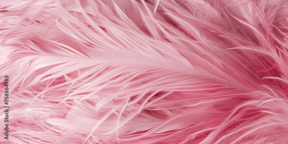 Pink feathers textured background featuring a delicate swan feather. Concept Feather Photography, Textured Background, Swan Feather, Pink Colors