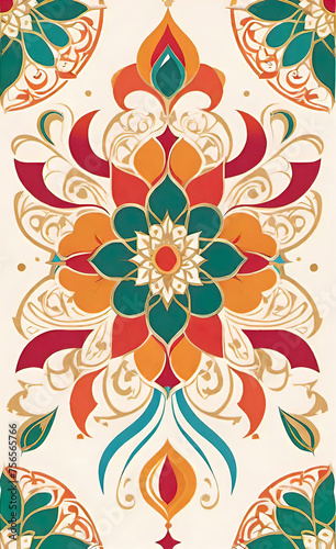 vector illustration  beautiful vintage Muslim ornaments for Ramadan holiday  Arabic patterns and design 