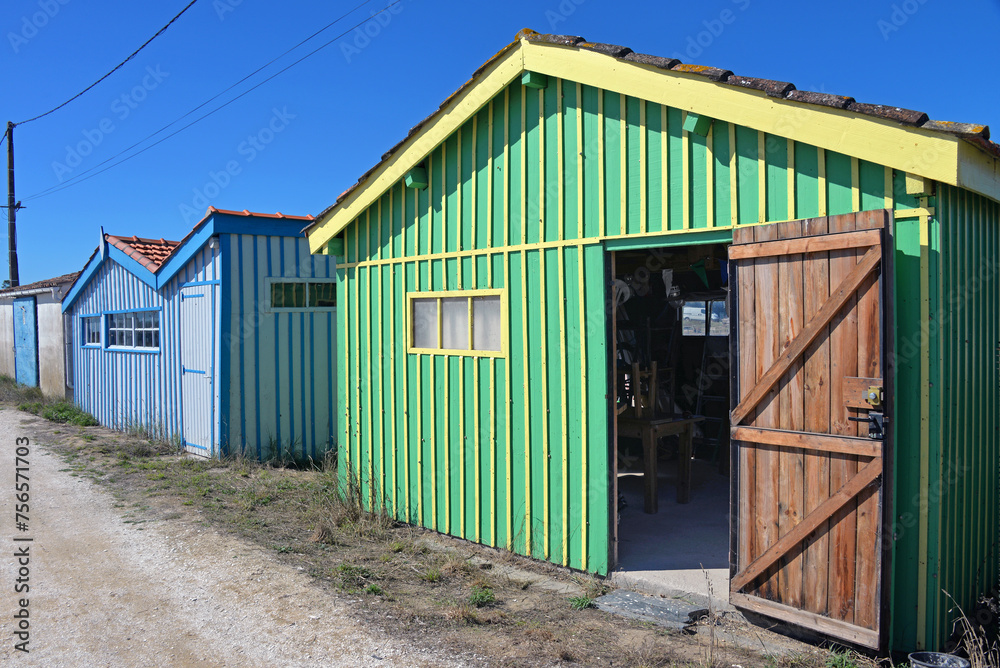 Fischerhütten in Boyardville auf der Ile d´Oleron