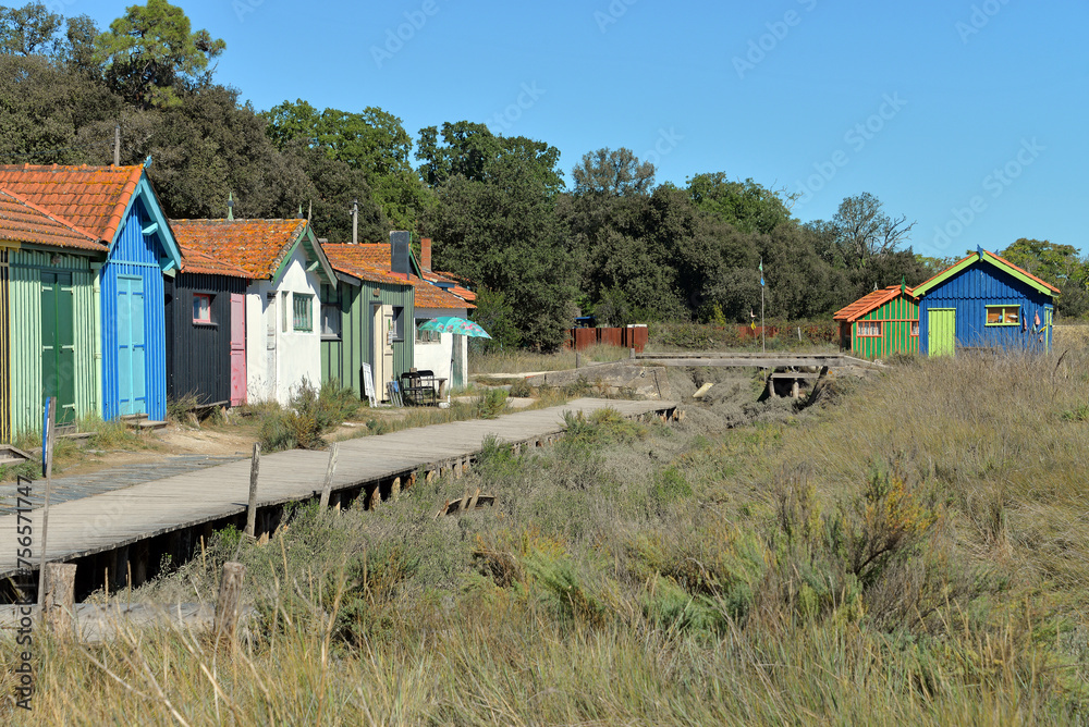 Fischerhütten in Boyardville auf der Ile d`Oleron