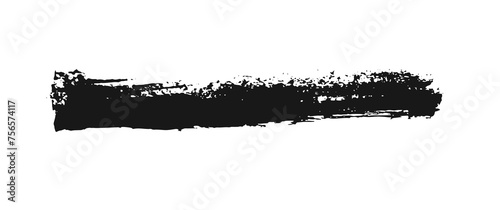 black staine brush  grunge banner  hand drawn splash. Grunge badge brush  hand drawn black